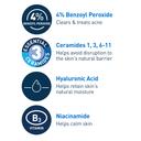 CeraVe Acne Foaming Cream Cleanser 5 fl.oz - Face Wash with 4% Benzoyl Peroxide Helps Clear Acne & Blackheads 4