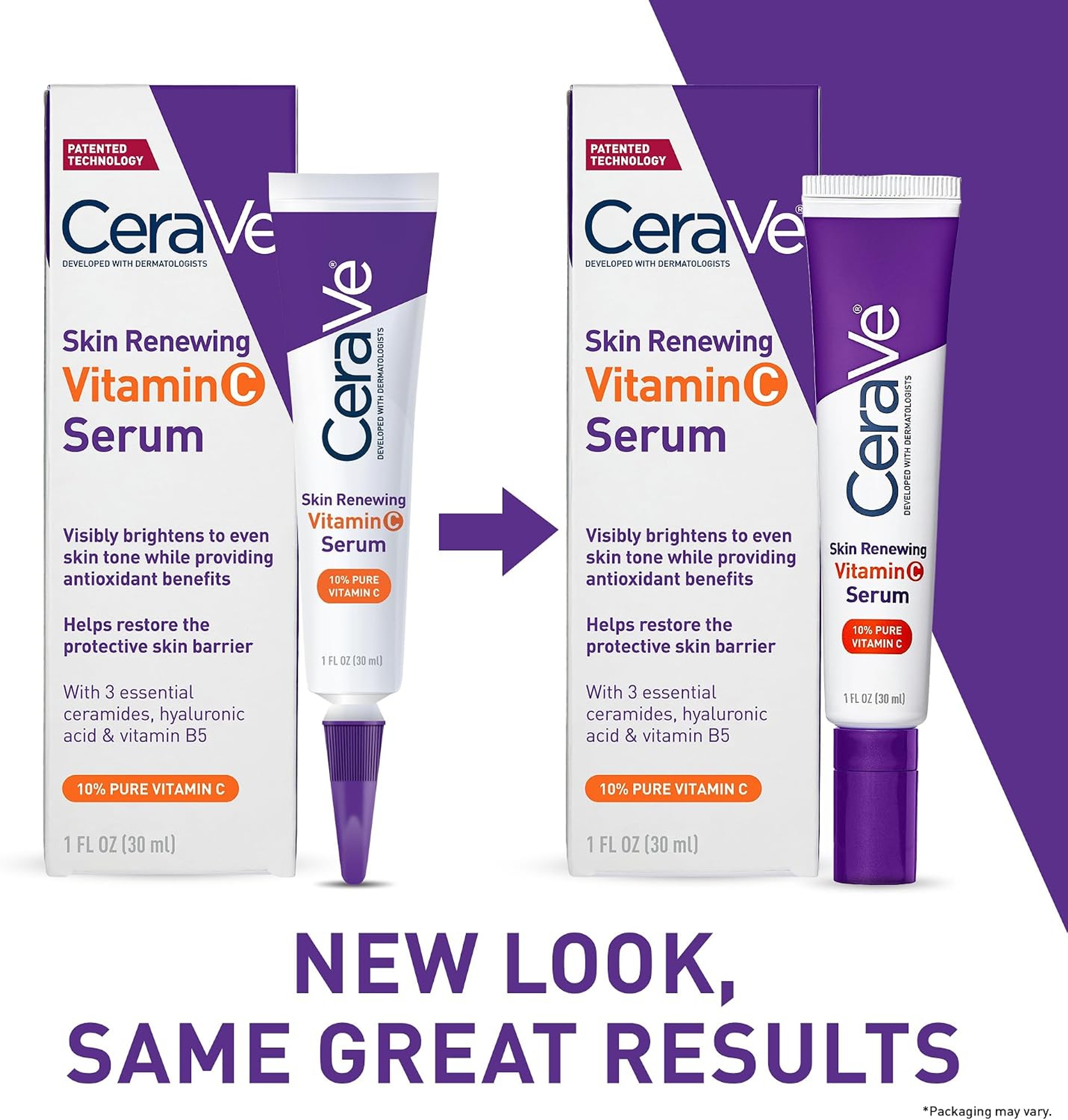 CeraVe Skin Renewing Vitamin C Serum 1 fl.oz - Brightening Serum Hydrates & Improves Skin Tone & Texture 2