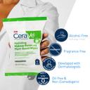 CeraVe Makeup Remover Wipes, Plant Based Face Wipes, Biodegradable in Compost, Waterless Face Wash, Travel Essentials for Women, Suitable for Sensitive Skin, Fragrance-free + Non-comedogenic, 25ct 4