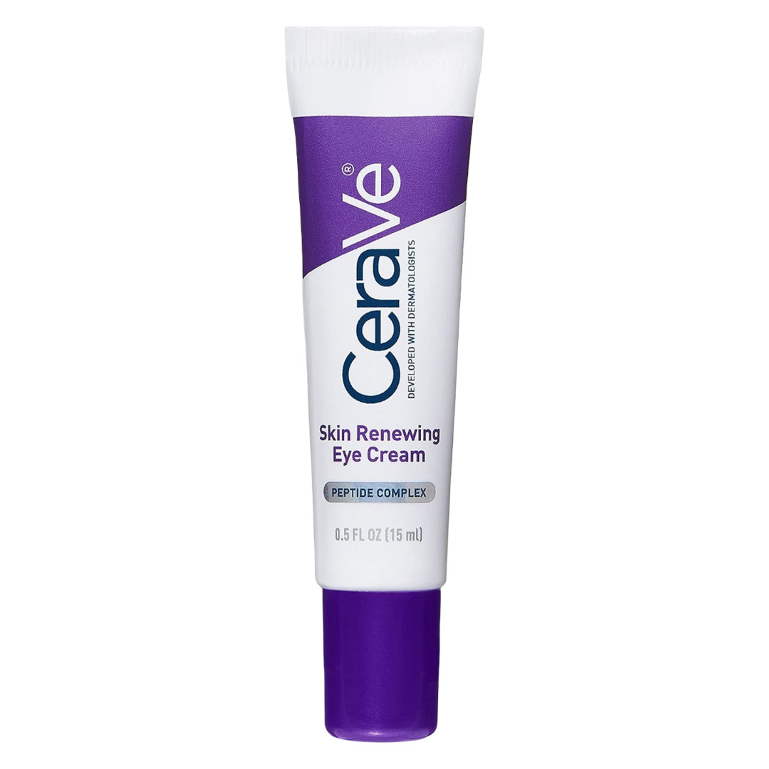 CeraVe Skin Renewing Eye Cream 0.5 fl.oz - Anti-Aging Eye Cream with Peptides Helps Smooth & Brighten Under-Eye Skin 1