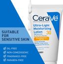 CeraVe Ultra-Light Moisturizing Lotion with Sunscreen SPF30 1.75 fl.oz - All-Day Lightweight Hydration for Normal to Oily Skin 5