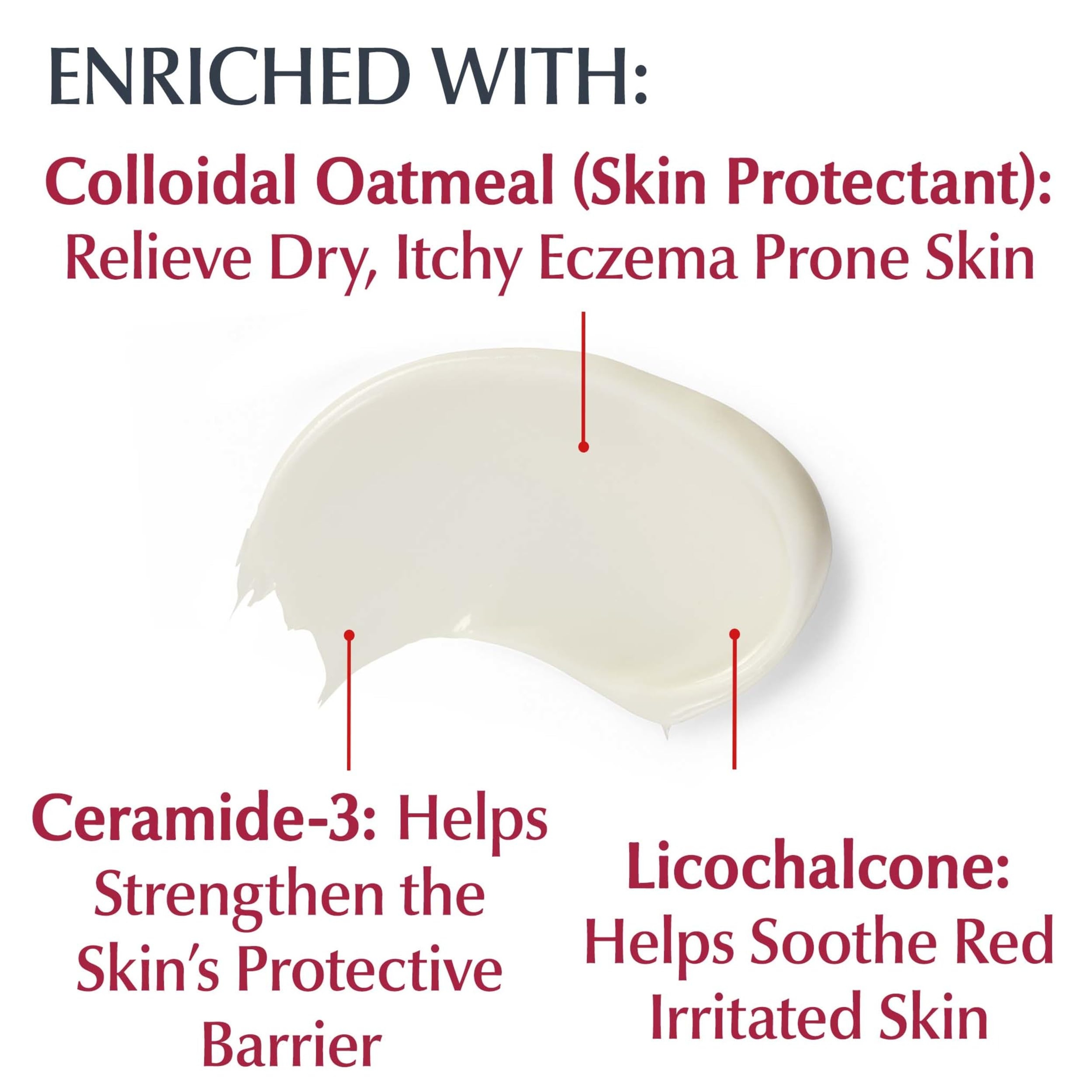 Eucerin Eczema Relief Cream 8 oz - Colloidal Oatmeal Enriched Skin Protectant 5