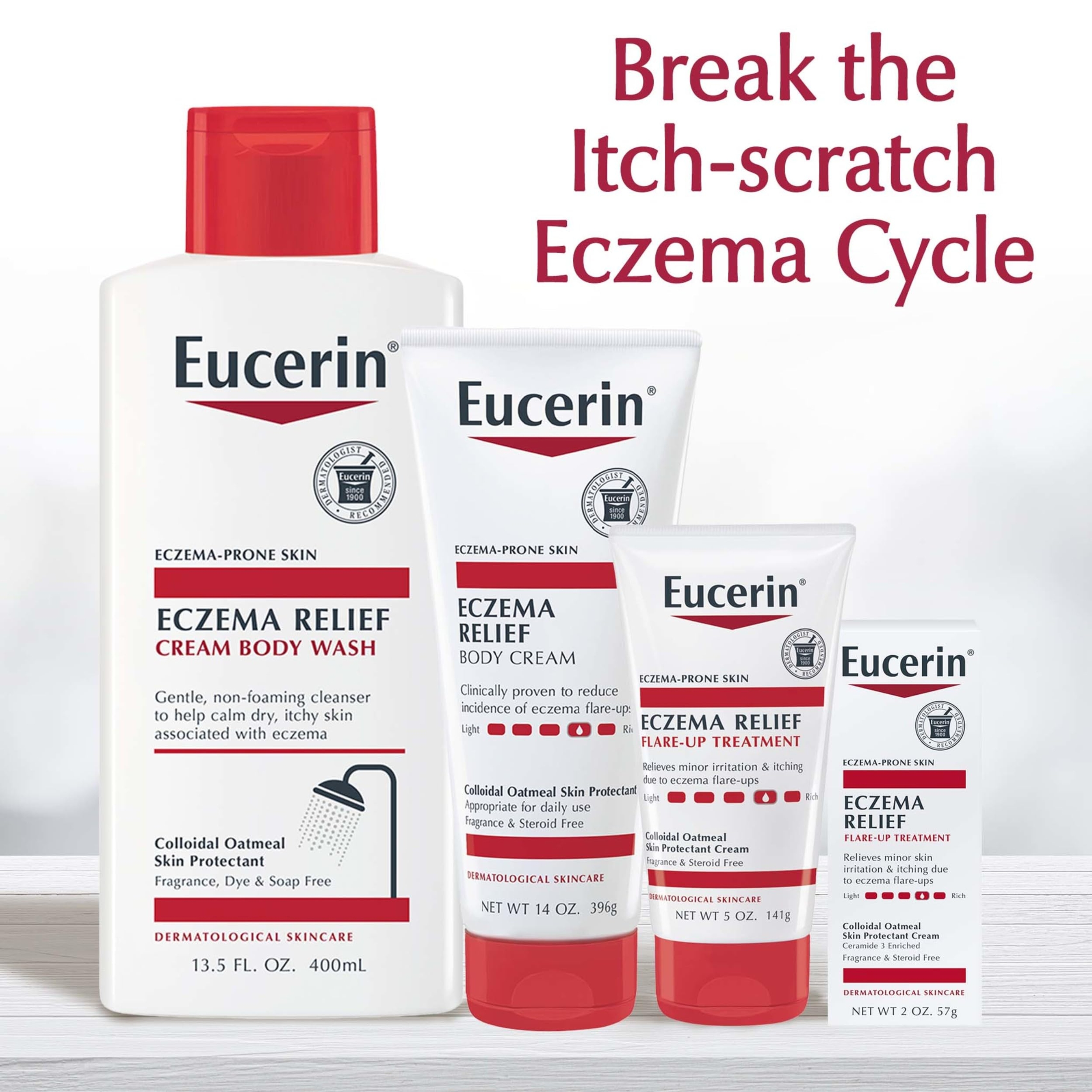Eucerin Eczema Relief Cream 8 oz - Colloidal Oatmeal Enriched Skin Protectant 9