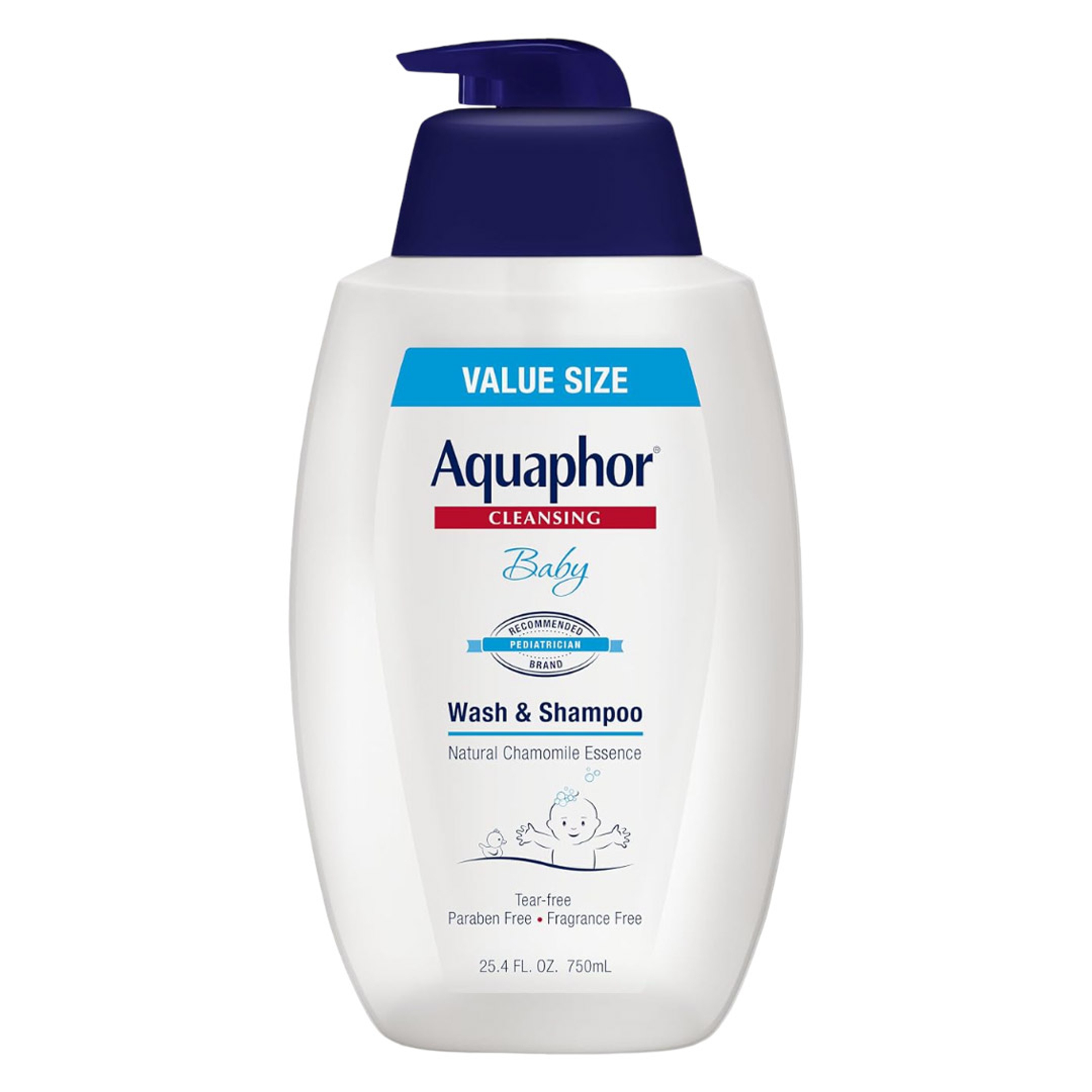 Aquaphor Baby Wash & Shampoo 25.4 fl.oz - Unscented, Soothe & Cleanse with Natural Chamomile Essence 1
