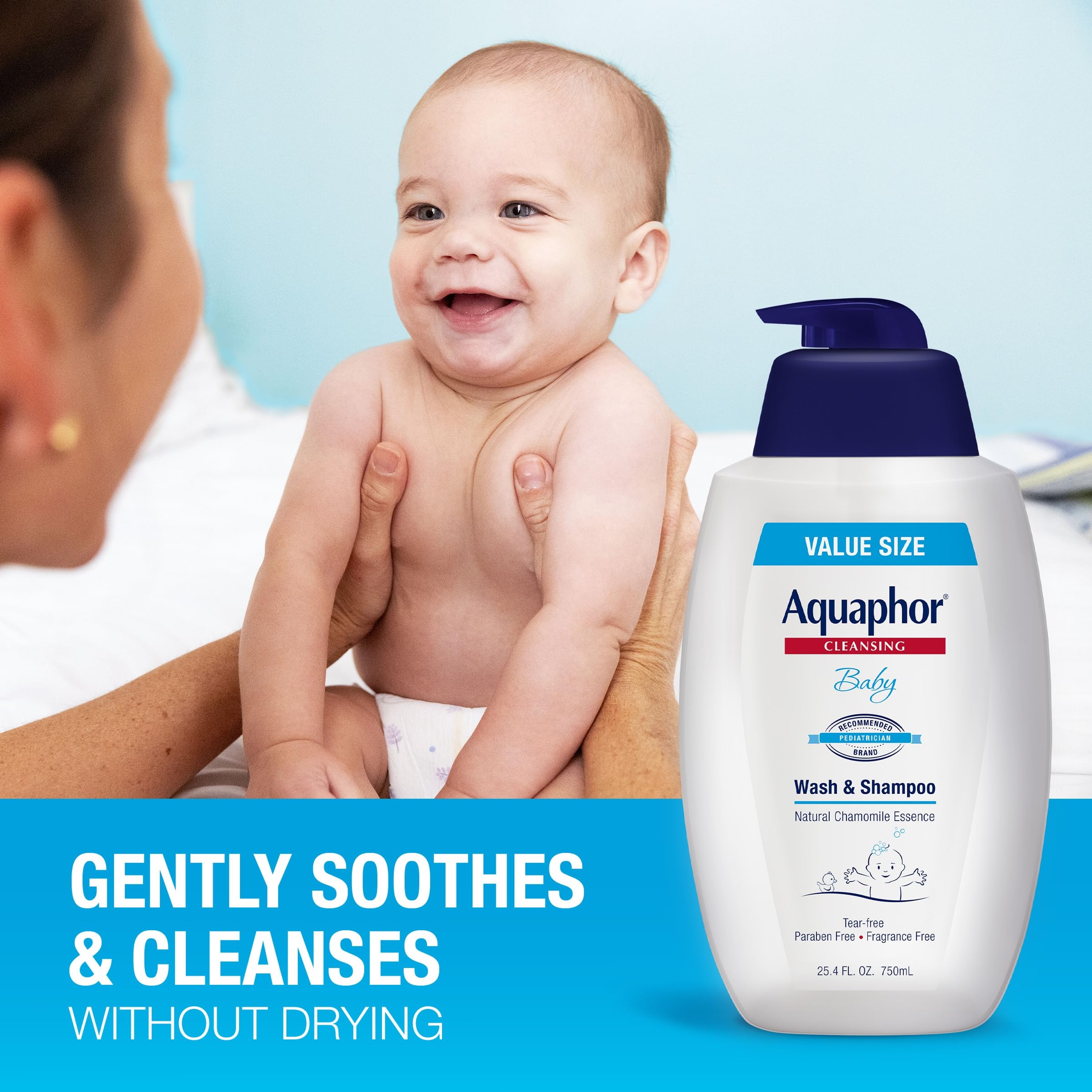 Aquaphor Baby Wash & Shampoo 25.4 fl.oz - Unscented, Soothe & Cleanse with Natural Chamomile Essence 4