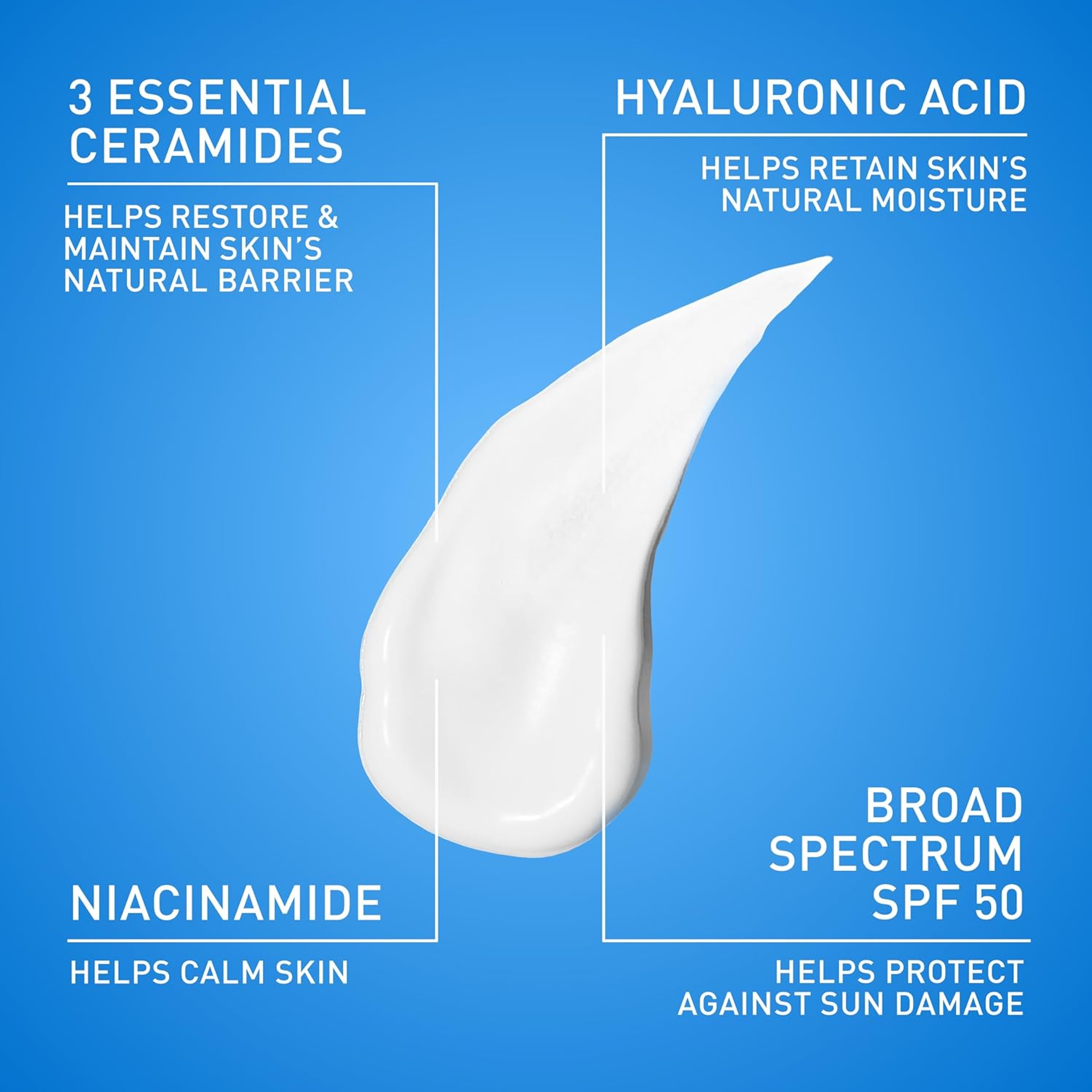 CeraVe AM Facial Moisturizing Lotion SPF50 3 fl.oz - Blendable Daytime Moisturizer with Broad-Spectrum SPF 4