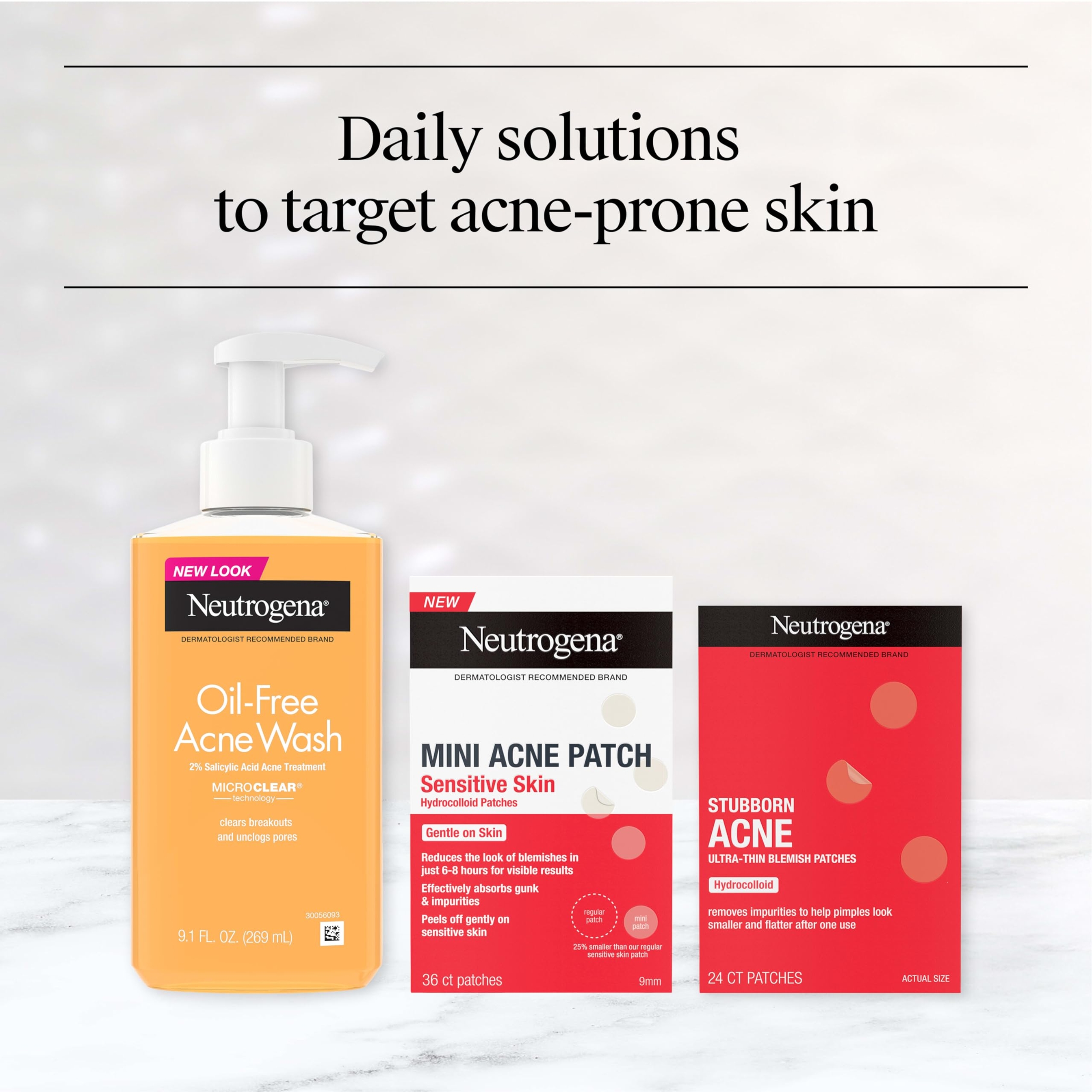 Neutrogena Stubborn Acne Ultra-Thin Blemish Patches 24 Count - Hydrocolloid Absorbs Impurities, Ultra-Thin 6