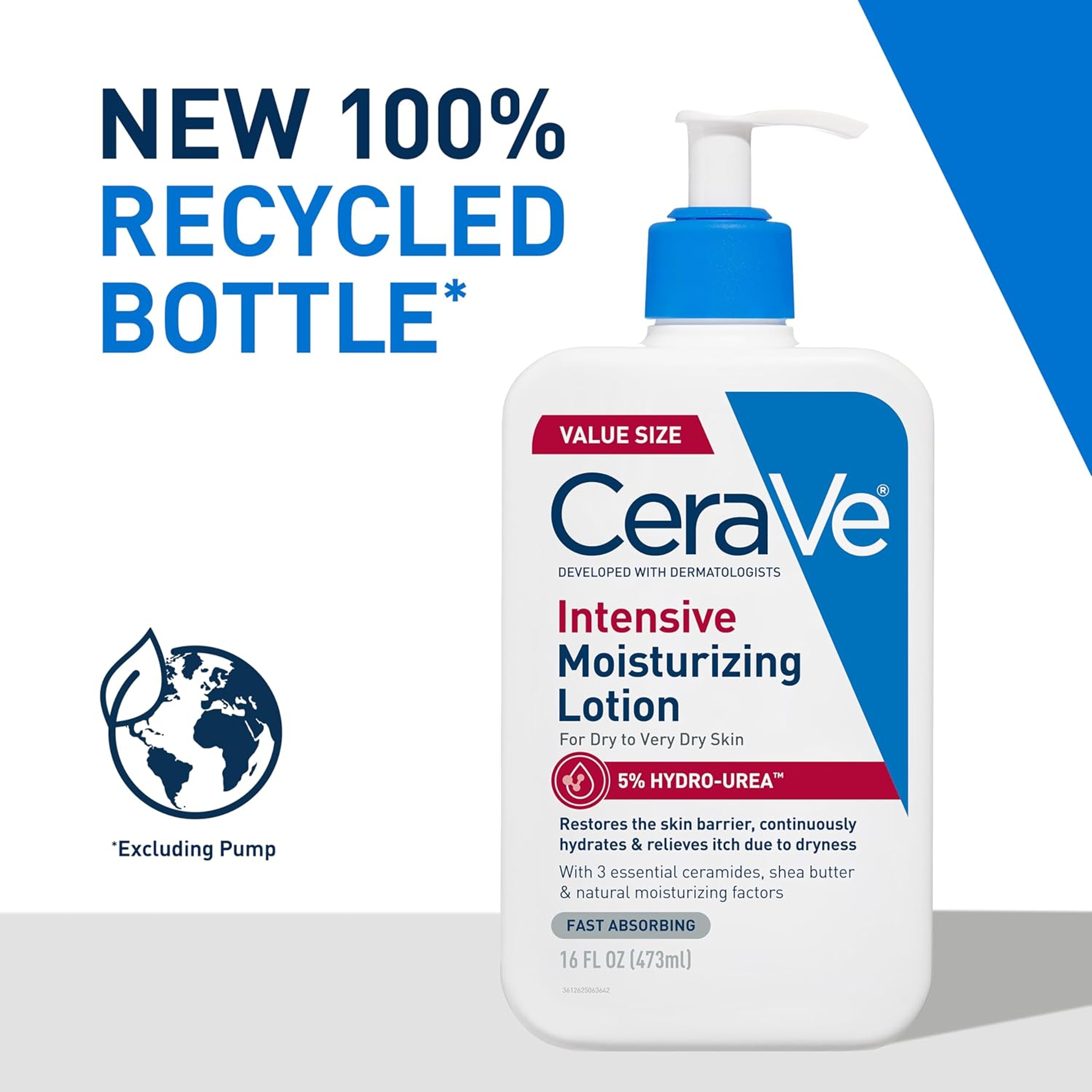 CeraVe Intensive Moisturizing Lotion 16 fl.oz - Relieves Signs of Dry Skin with Hydro-Urea & Shea Butter 3
