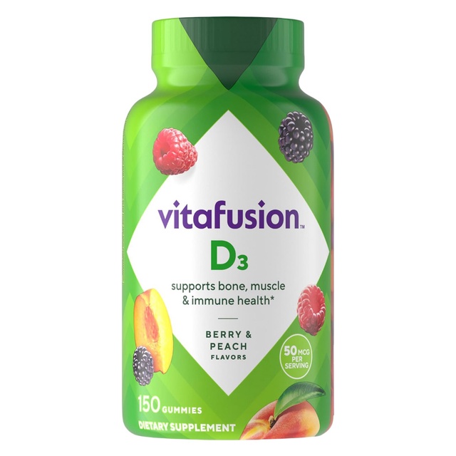 Vitafusion Vitamin D3 150 Gummies - Bone and Immune Support, Berry & Peach Flavor — Out of stock