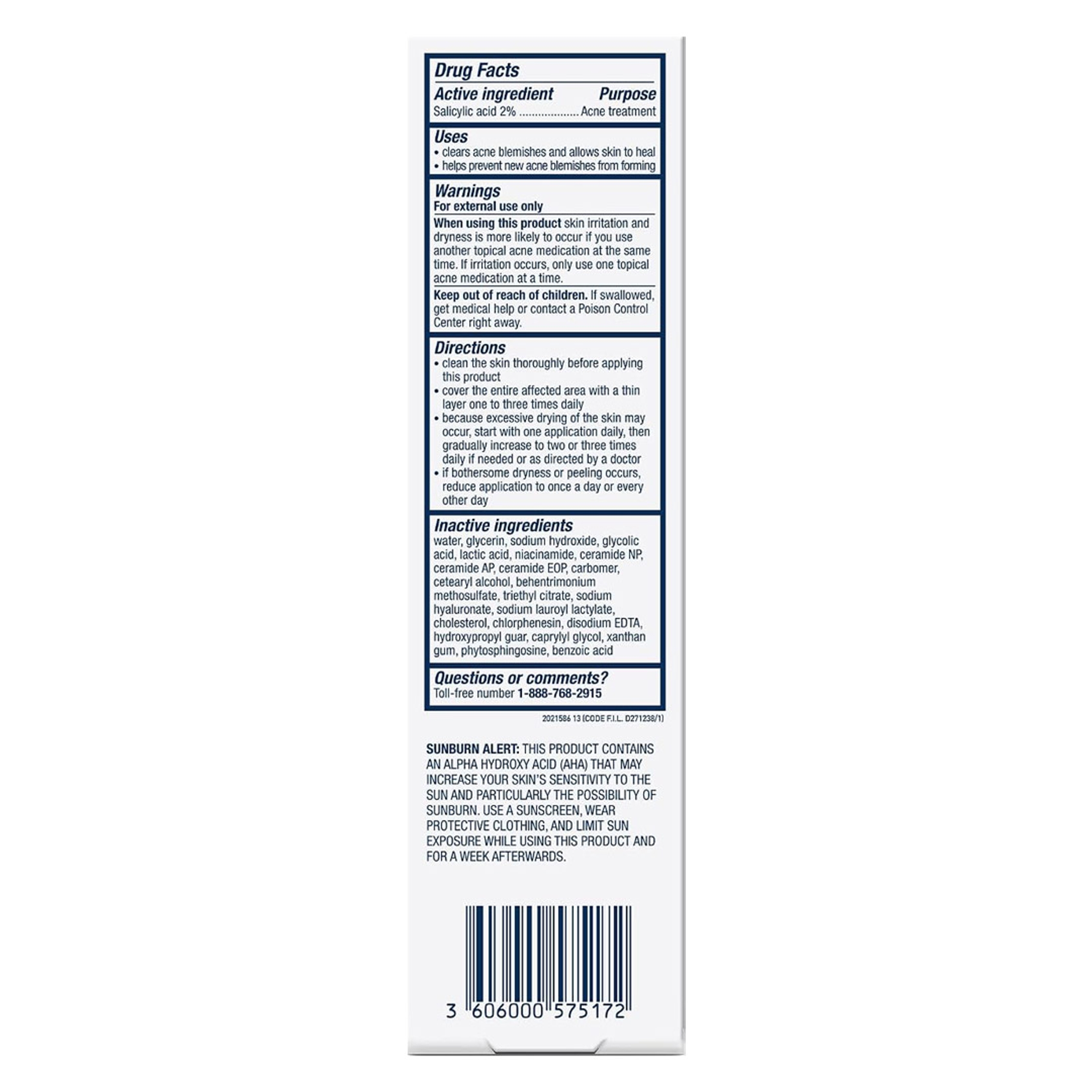 CeraVe Acne Control Gel, 2% Salicylic Acid Treatment With Glycolic Acid + Lactic Acids + Niacniamide, Acne Gel Helps Clear Blemishes Without Over Drying, Alcohol Free & Oil Free, 1.35 Fl Oz 7
