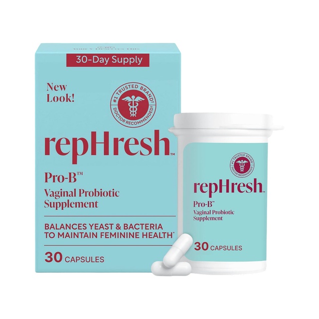 RepHresh Pro-B Vaginal Probiotic Supplement 30 Capsules - pH Balance, Probiotics for Women, Daily Oral Capsules