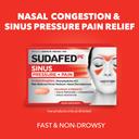 Sudafed PE Sinus Pressure Relief Plus Pain Relief Tablets, Maximum Strength, Non-Drowsy Decongestant, OTC Sinus Medicine with Acetaminophen and Phenylephrine HCl Nasal Decongestant, 24 CT 2