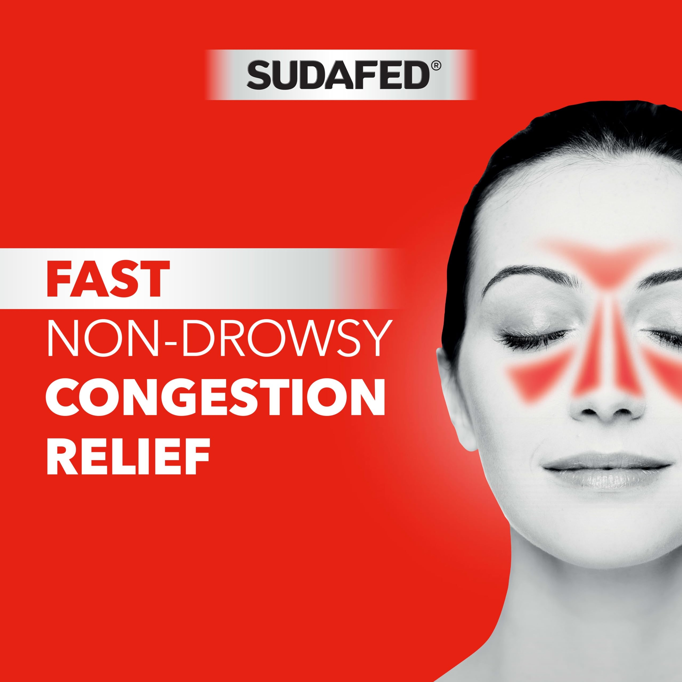 Sudafed PE Sinus Pressure Relief Plus Pain Relief Tablets, Maximum Strength, Non-Drowsy Decongestant, OTC Sinus Medicine with Acetaminophen and Phenylephrine HCl Nasal Decongestant, 24 CT 3