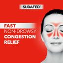 Sudafed PE Sinus Pressure Relief Plus Pain Relief Tablets, Maximum Strength, Non-Drowsy Decongestant, OTC Sinus Medicine with Acetaminophen and Phenylephrine HCl Nasal Decongestant, 24 CT 3