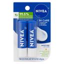 Nivea Moisture Lip Care 0.17 oz (Pack of 2) - Hydrating Lip Balms with Shea Butter, Repair Dry Lips 1