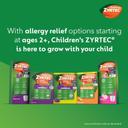 Children's Zyrtec Liquid, Kid's Antihistamine Syrup, Dye-, Sugar-, and Alcohol-Free, Pleasant Grape Flavor, Contains Cetirizine HCl Suitable for Ages 2 Years and Up, 8 fl oz Bottle 5