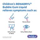 Children’s Benadryl Dye-Free Allergy Liquid, Bubble Gum Flavor, 4 fl.oz  - Antihistamine Allergy Relief Medicine for Kids 2
