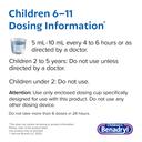 Children’s Benadryl Dye-Free Allergy Liquid, Bubble Gum Flavor, 4 fl.oz  - Antihistamine Allergy Relief Medicine for Kids 5