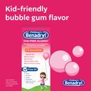 Children’s Benadryl Dye-Free Allergy Liquid, Bubble Gum Flavor, 4 fl.oz  - Antihistamine Allergy Relief Medicine for Kids 6