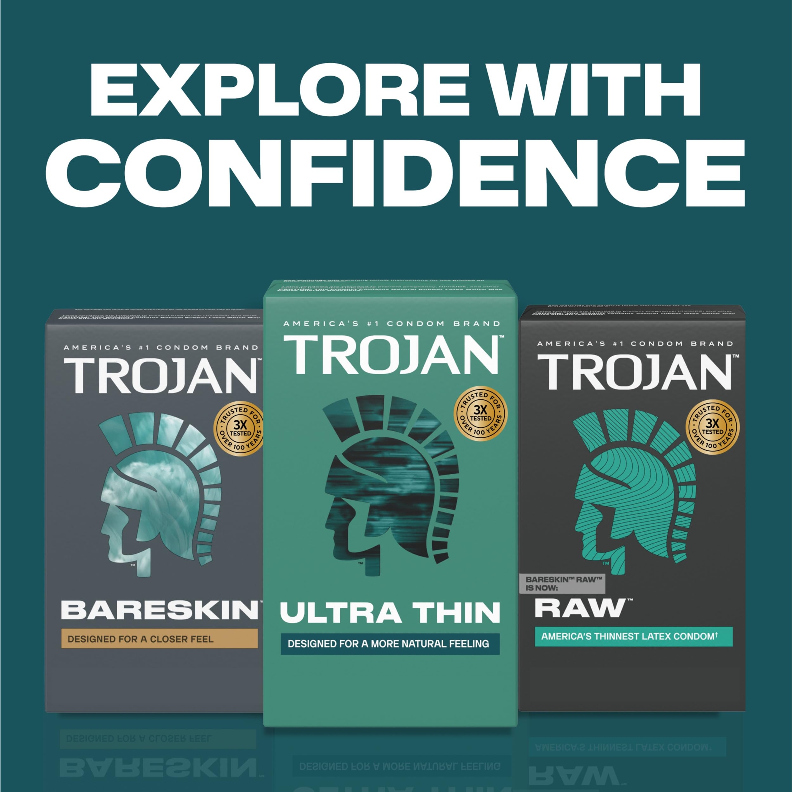 Trojan Ultra Thin Condoms 36 Count - Premium Latex Lubricated Condoms for a More Natural Feeling 6