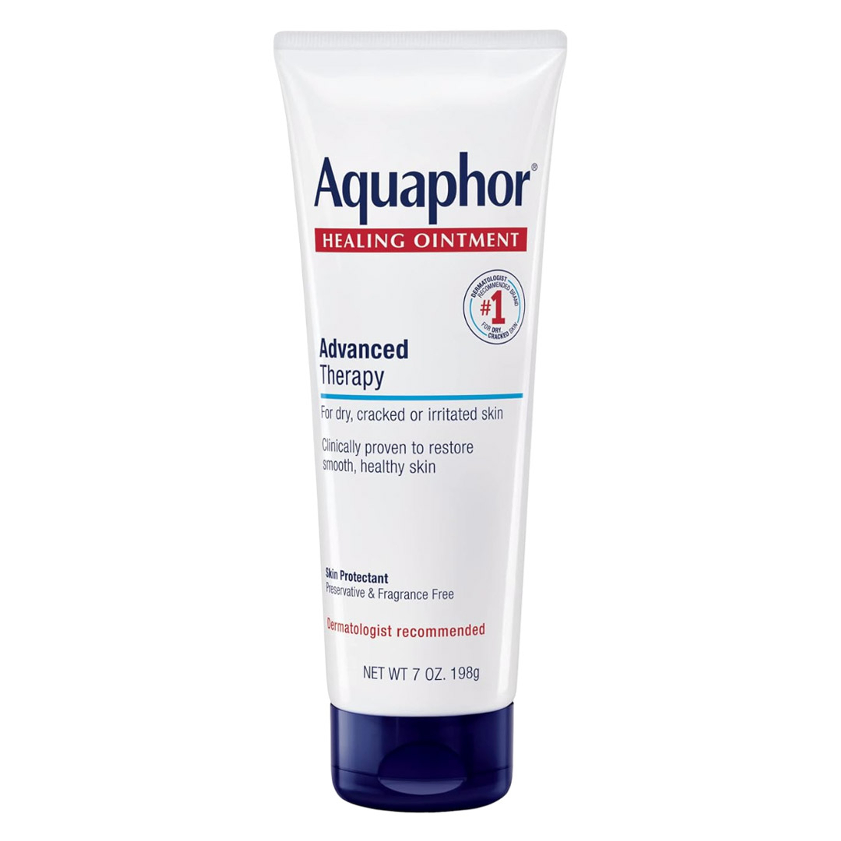 Aquaphor Healing Ointment Advanced Therapy 7 oz - Fragrance Free Body Moisturizer for Dry Skin 1