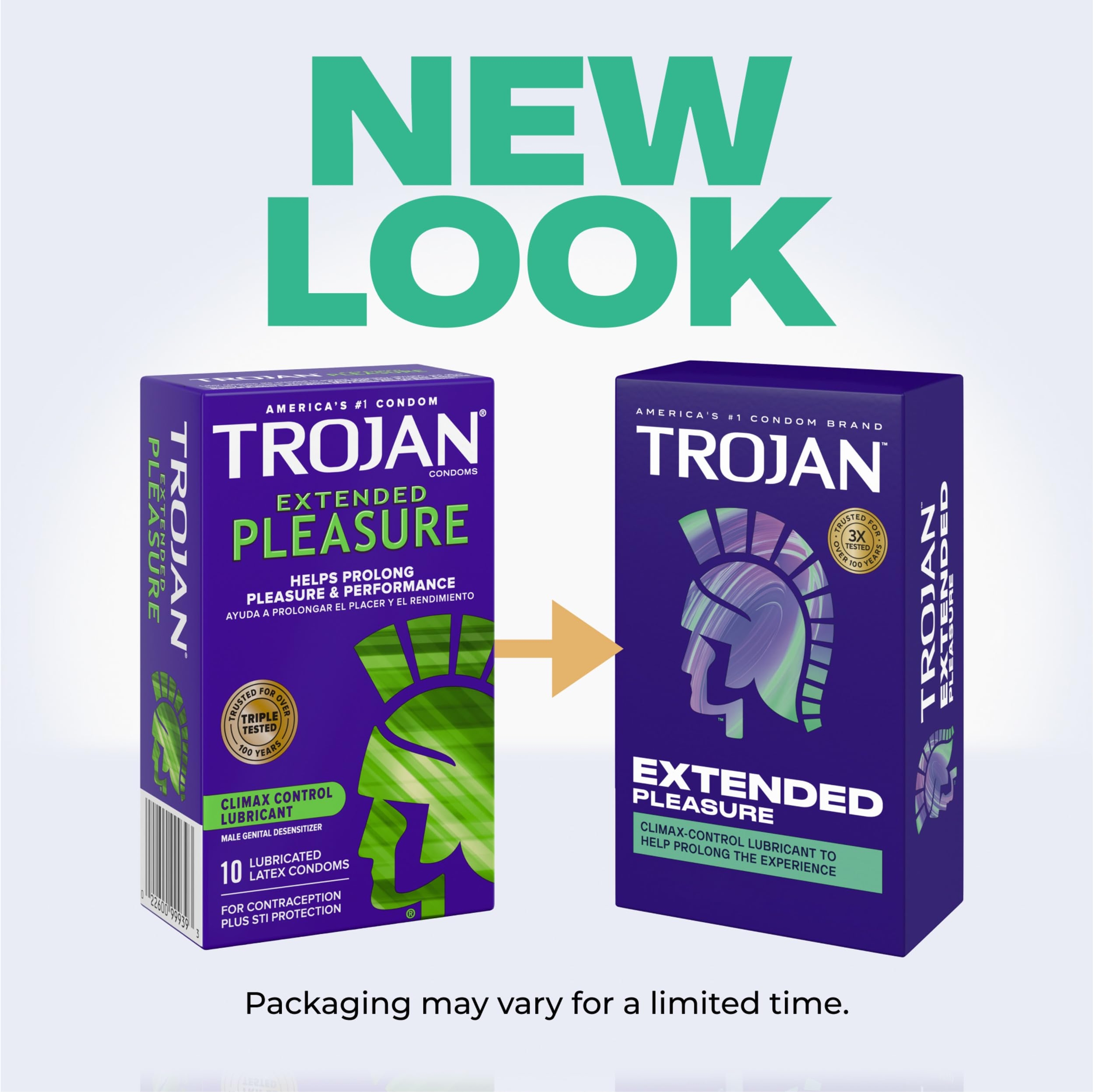 Trojan Extended Pleasure Condoms 12 Count - Climax Control Lubricated Latex Condoms 2