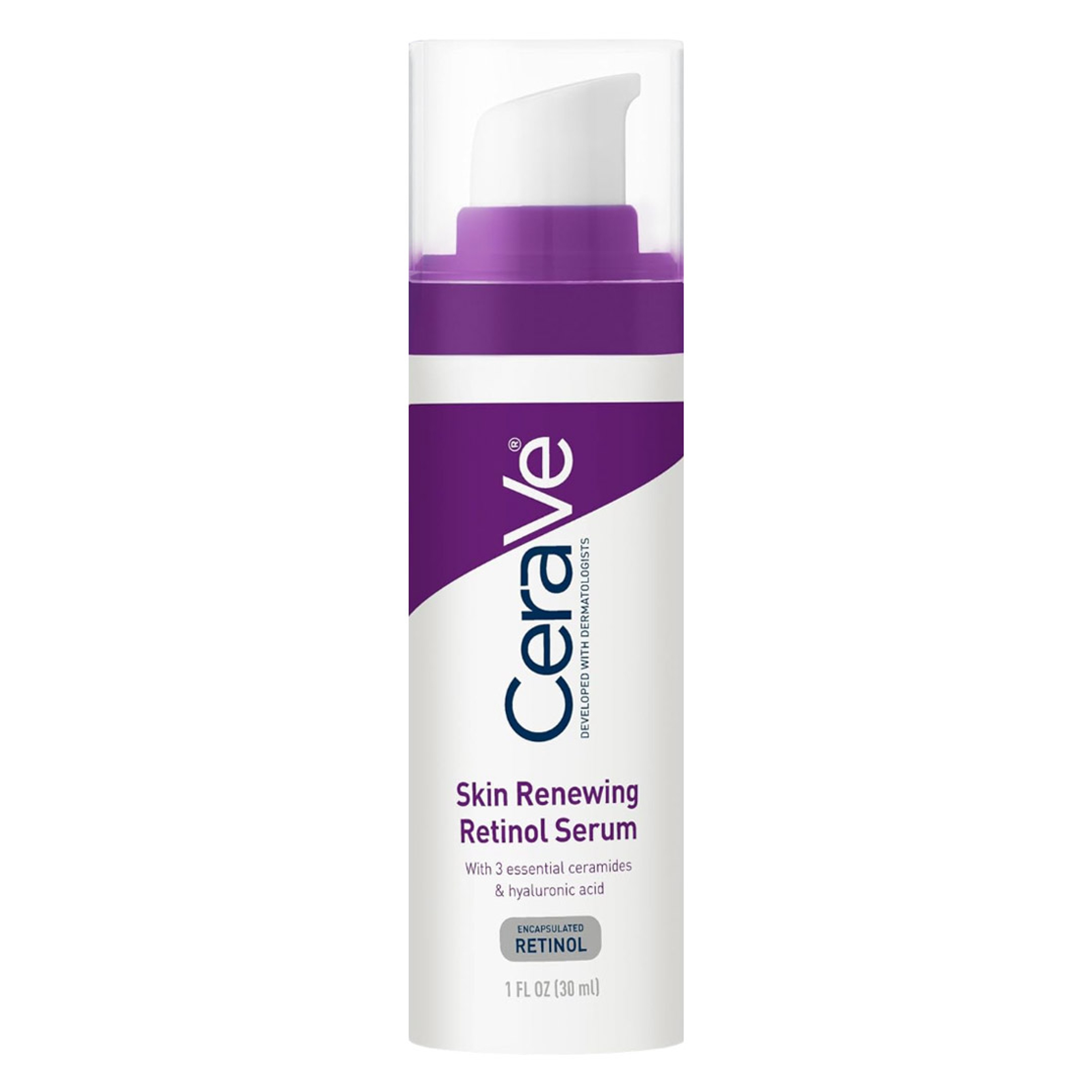 CeraVe Skin Renewing Retinol Serum 1 fl.oz - Anti-Aging Serum Helps Improve Skin Texture & Radiance 1