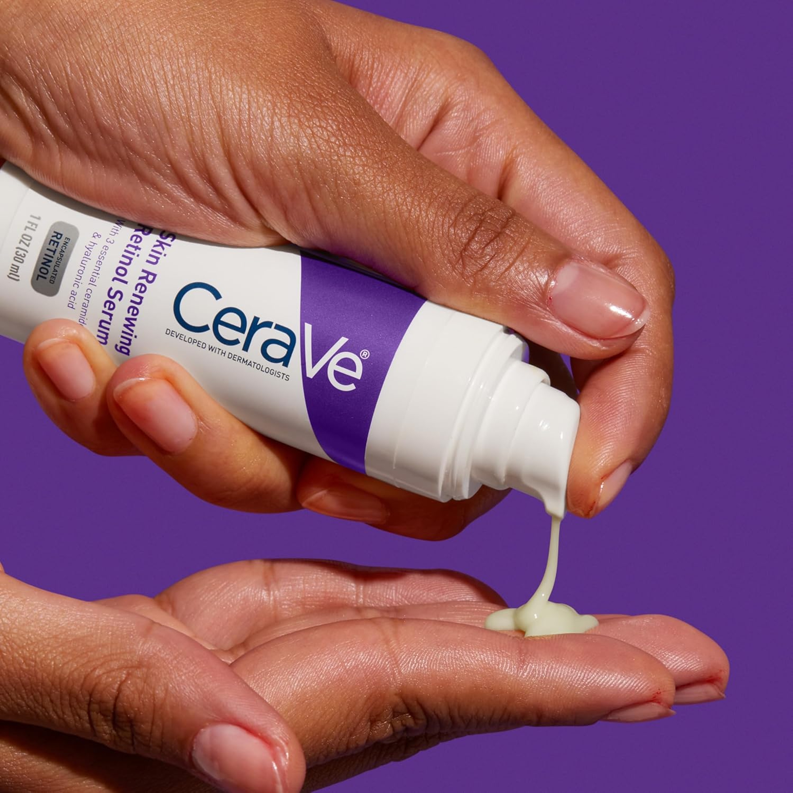 CeraVe Skin Renewing Retinol Serum 1 fl.oz - Anti-Aging Serum Helps Improve Skin Texture & Radiance 7