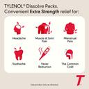 Tylenol Extra Strength Dissolve Packs, 500 mg Acetaminophen Pain Reliever & Fever Reducer, On-the-Go Powder Packets for Minor Aches & Pains, Ibuprofen- & Aspirin-Free, Berry Flavor, 12 ct 2
