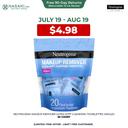 Neutrogena Makeup Remover Cleansing Towelette Singles 20 Count - Gently Remove Dirt, Oil & Makeup 1
