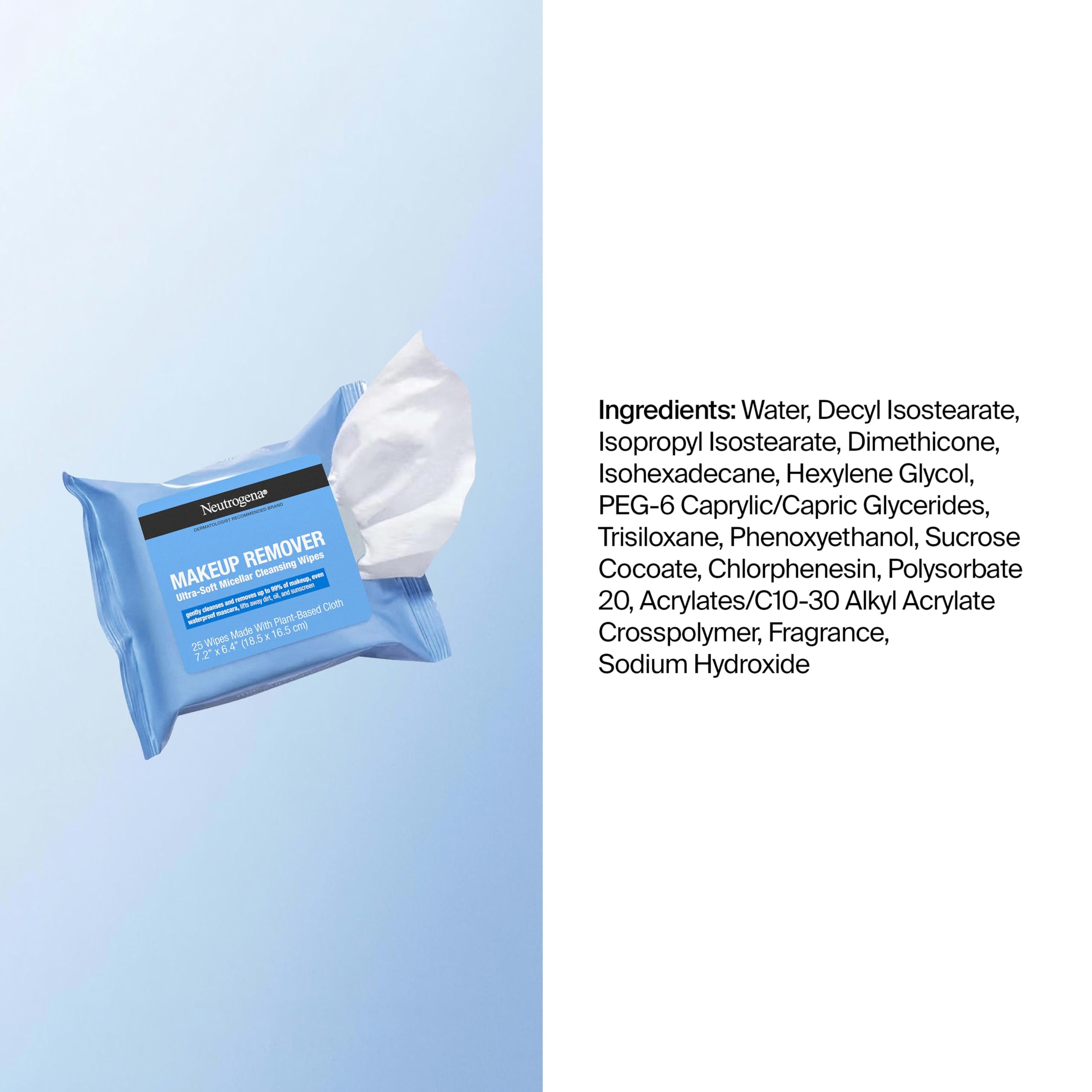 Neutrogena Makeup Remover Cleansing Towelette Singles 20 Count - Gently Remove Dirt, Oil & Makeup 9