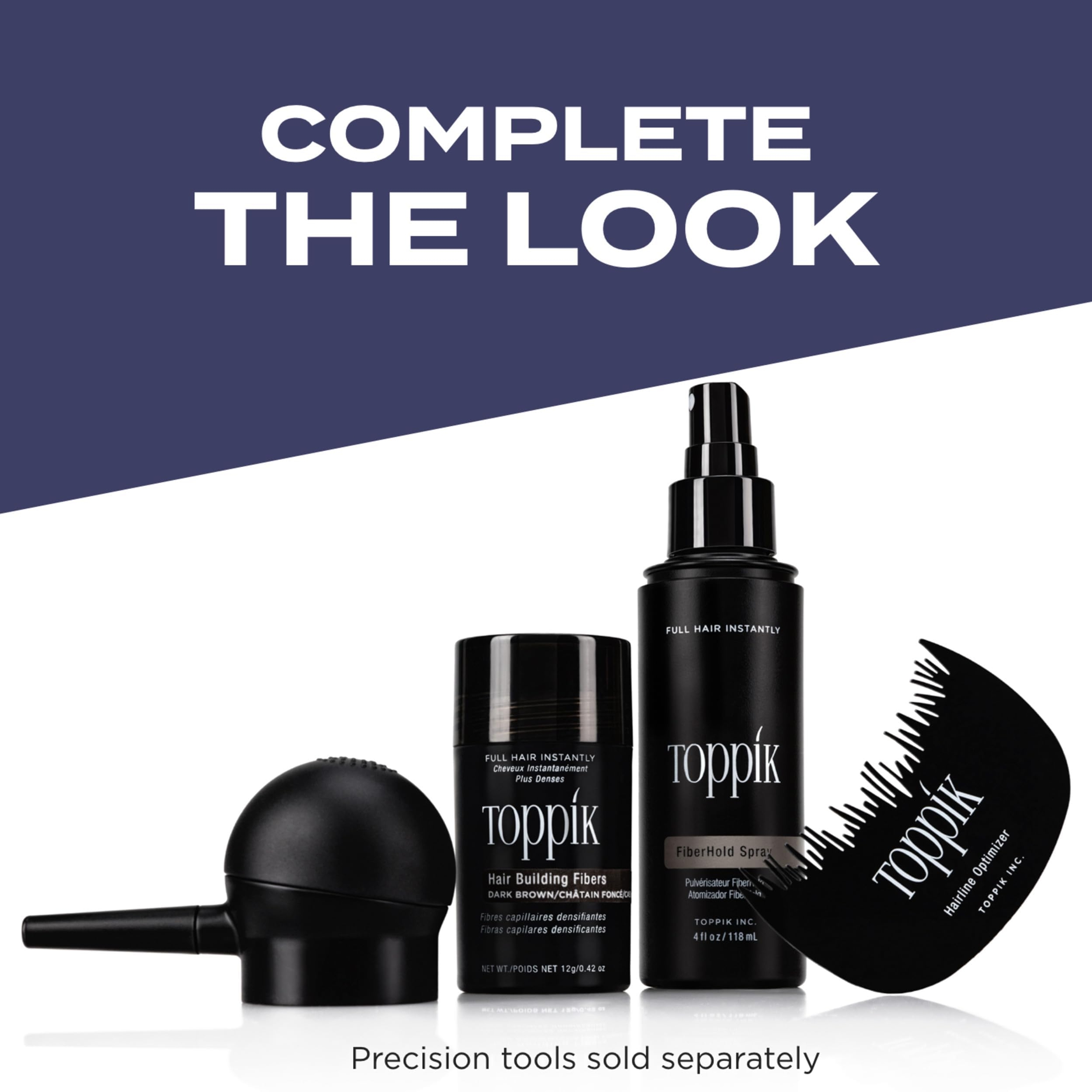 Toppik Hair Building Fibers, Black, 0.42 oz - Instantly Fills In Thinning Areas, Conceals Hair Loss 10
