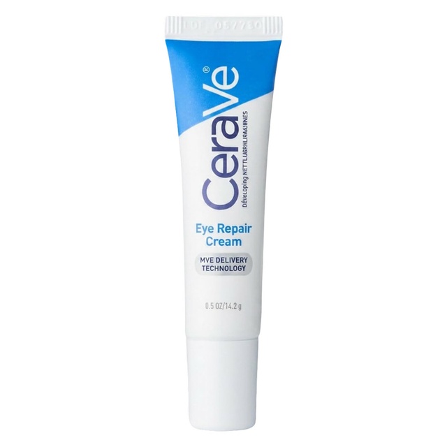 CeraVe Eye Repair Cream, Under Eye Cream For Puffiness And Bags Under Eyes, Hyaluronic Acid + Niacinamide + Marine Botanical Complex, Oil Free & Opthalmologist Tested