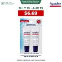 Aquaphor Lip Repair Ointment 0.35 fl.oz (Pack of 2) - Long-Lasting Moisture to Soothe Dry Chapped Lips 1