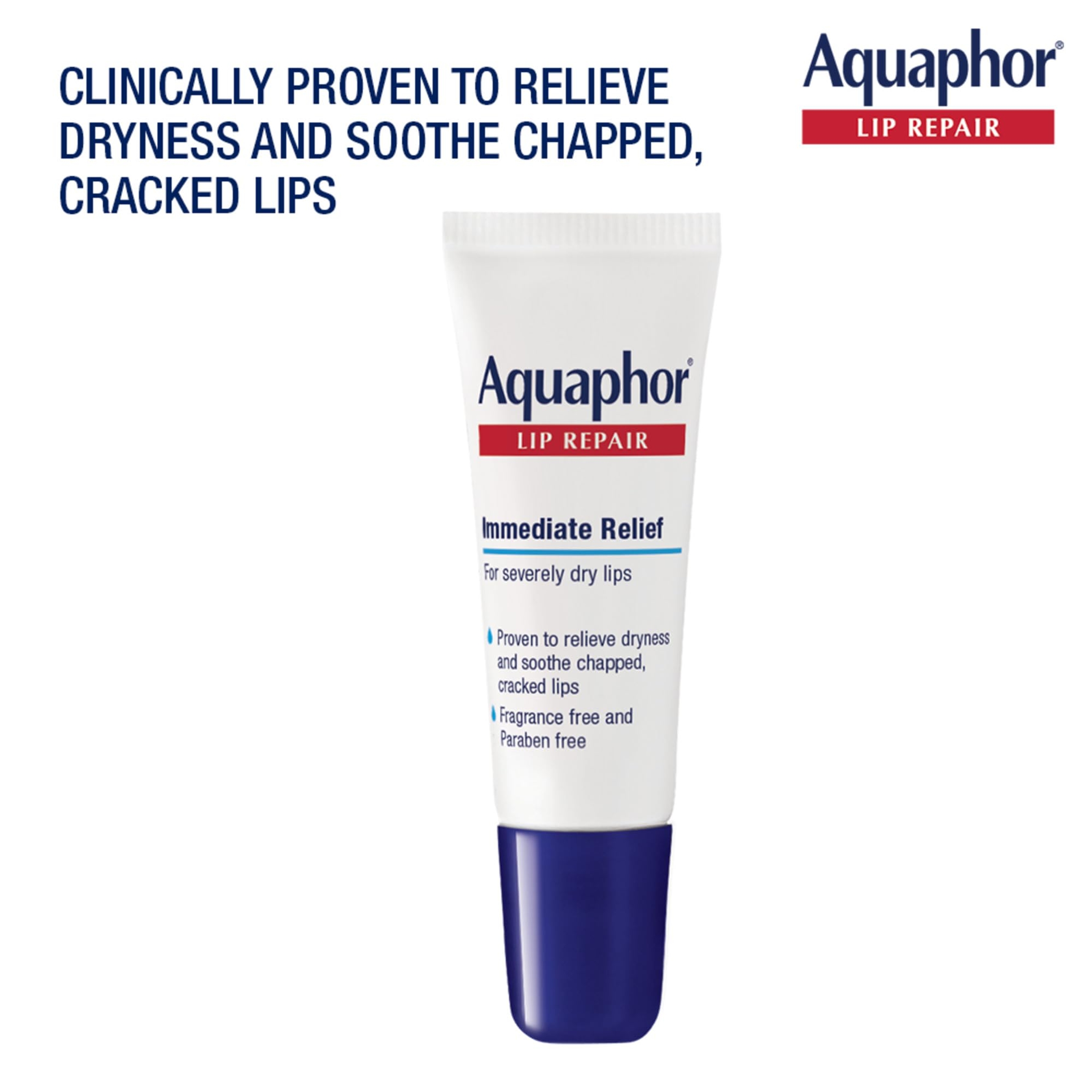 Aquaphor Lip Repair Ointment 0.35 fl.oz (Pack of 2) - Long-Lasting Moisture to Soothe Dry Chapped Lips 4