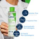 CeraVe Hydrating Toner for Face Non-Alcoholic with Hyaluronic Acid, Niacinamide, and Ceramides for Sensitive Dry Skin, Fragrance-Free Non Comedogenic, Full Size, 6.8 Fl Oz 4