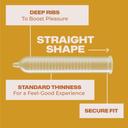 Trojan Ultra Ribbed Condoms 36 Count - Thin Ribbed Condoms for Stimulation 4