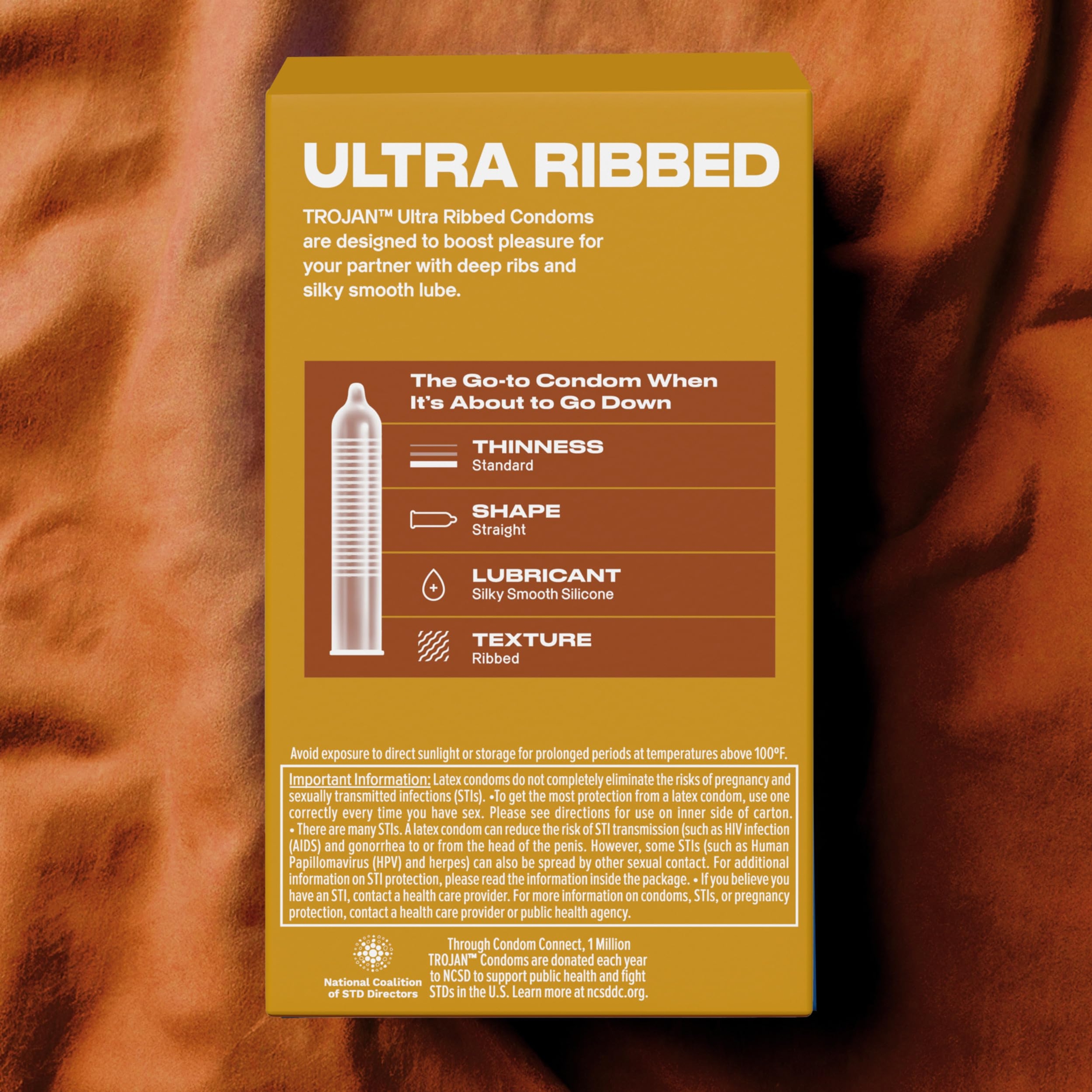Trojan Ultra Ribbed Condoms 36 Count - Thin Ribbed Condoms for Stimulation 9