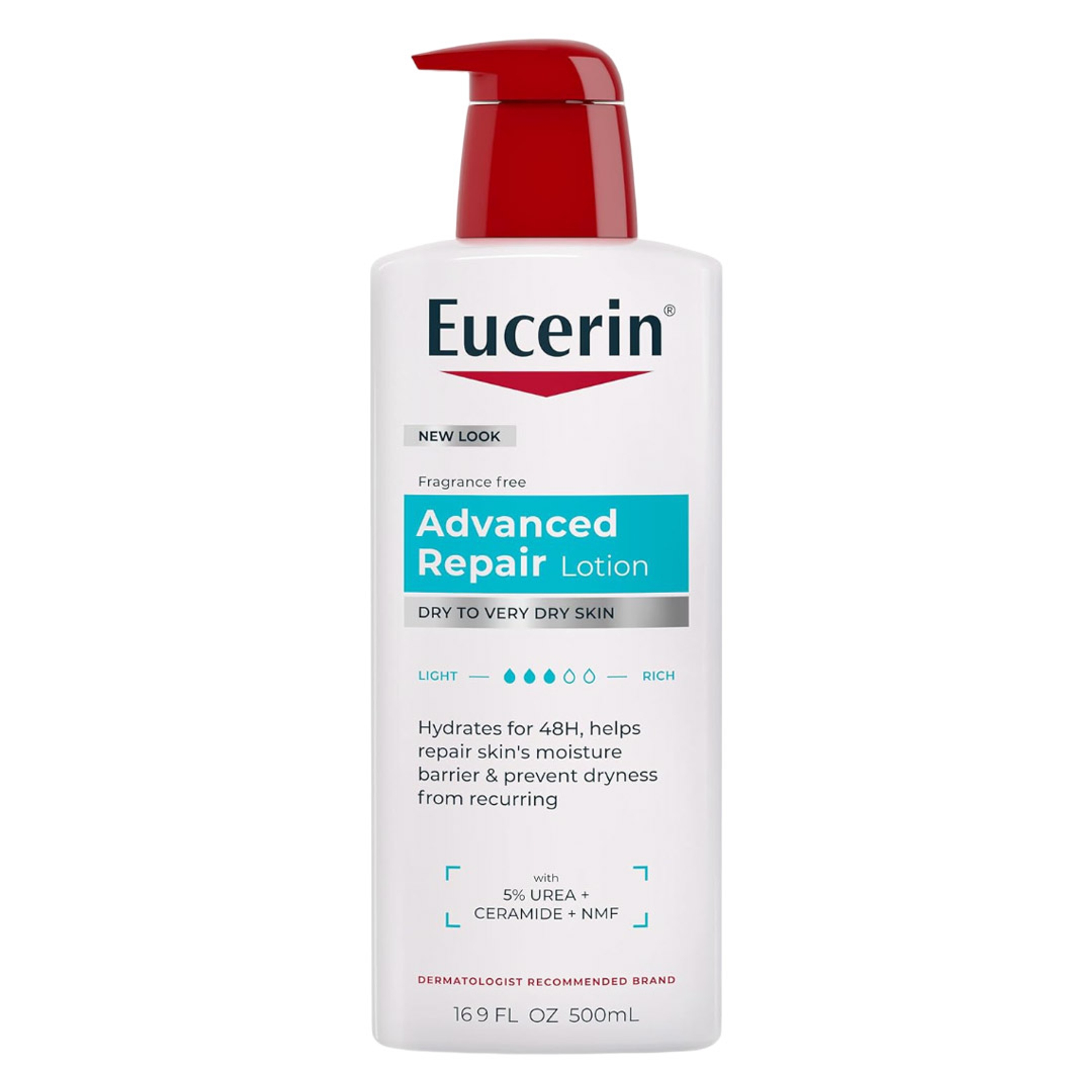 Eucerin Advanced Repair Lotion 16.9 fl.oz - Fragrance Free Body Moisturizer for Dry to Very Dry Skin 2