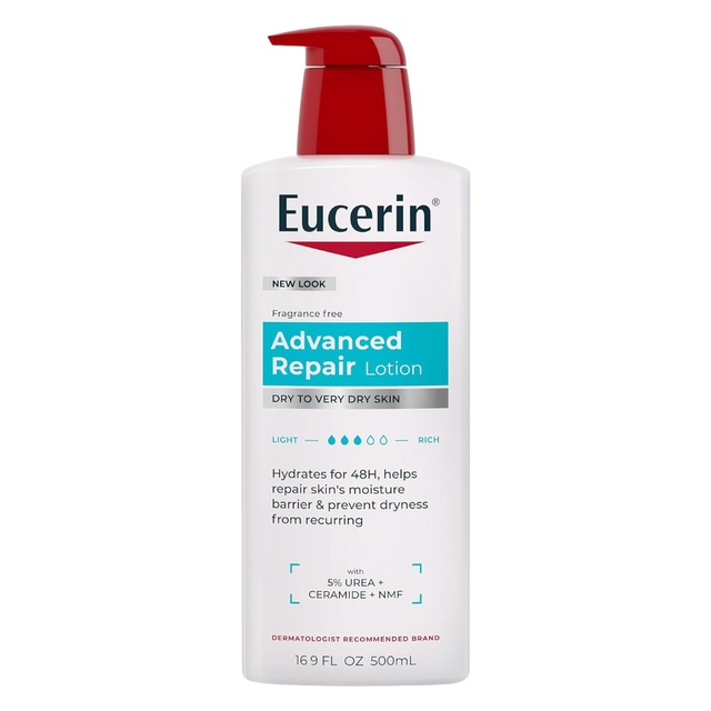 Eucerin Advanced Repair Lotion 16.9 fl.oz - Fragrance Free Body Moisturizer for Dry to Very Dry Skin