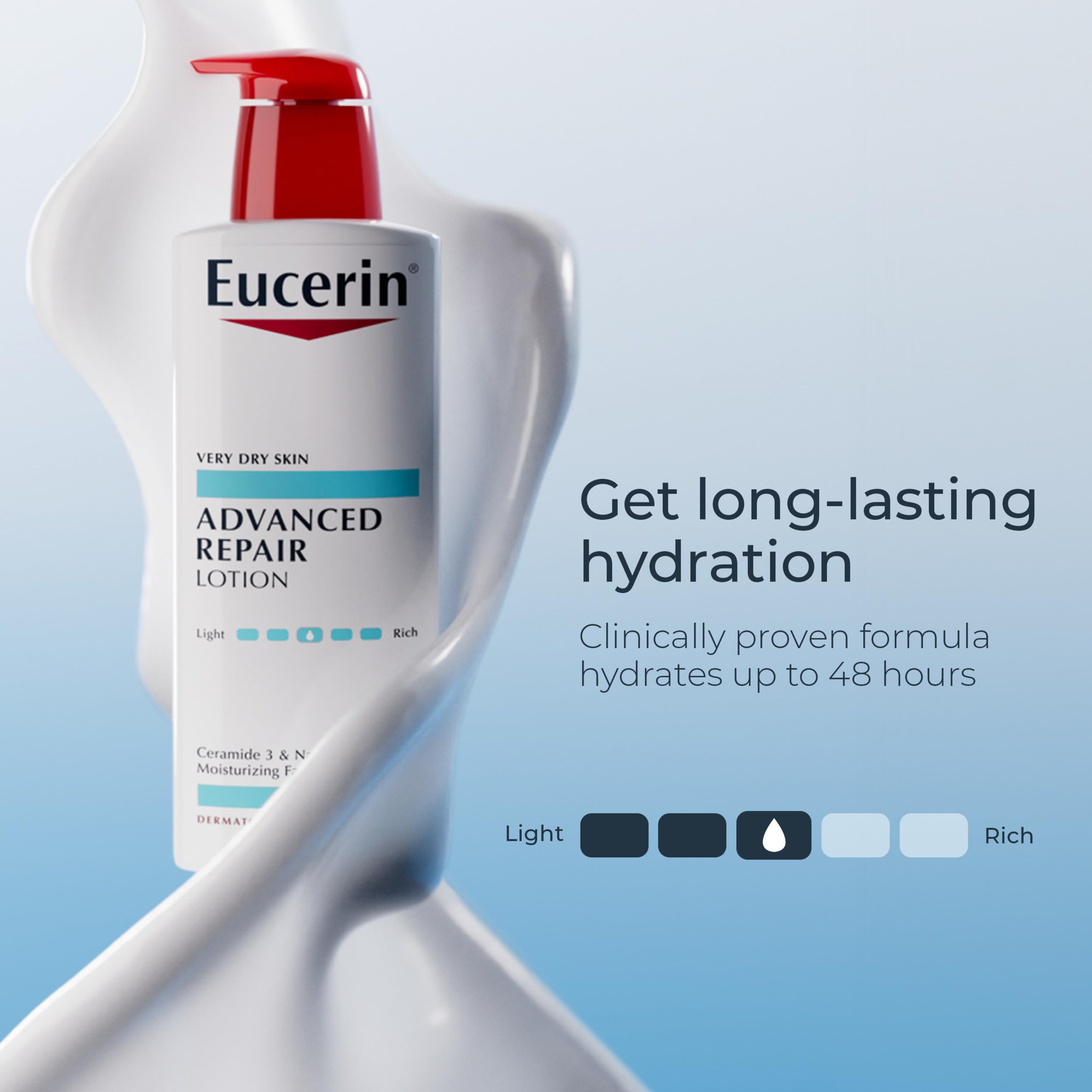 Eucerin Advanced Repair Lotion 16.9 fl.oz - Fragrance Free Body Moisturizer for Dry to Very Dry Skin 4