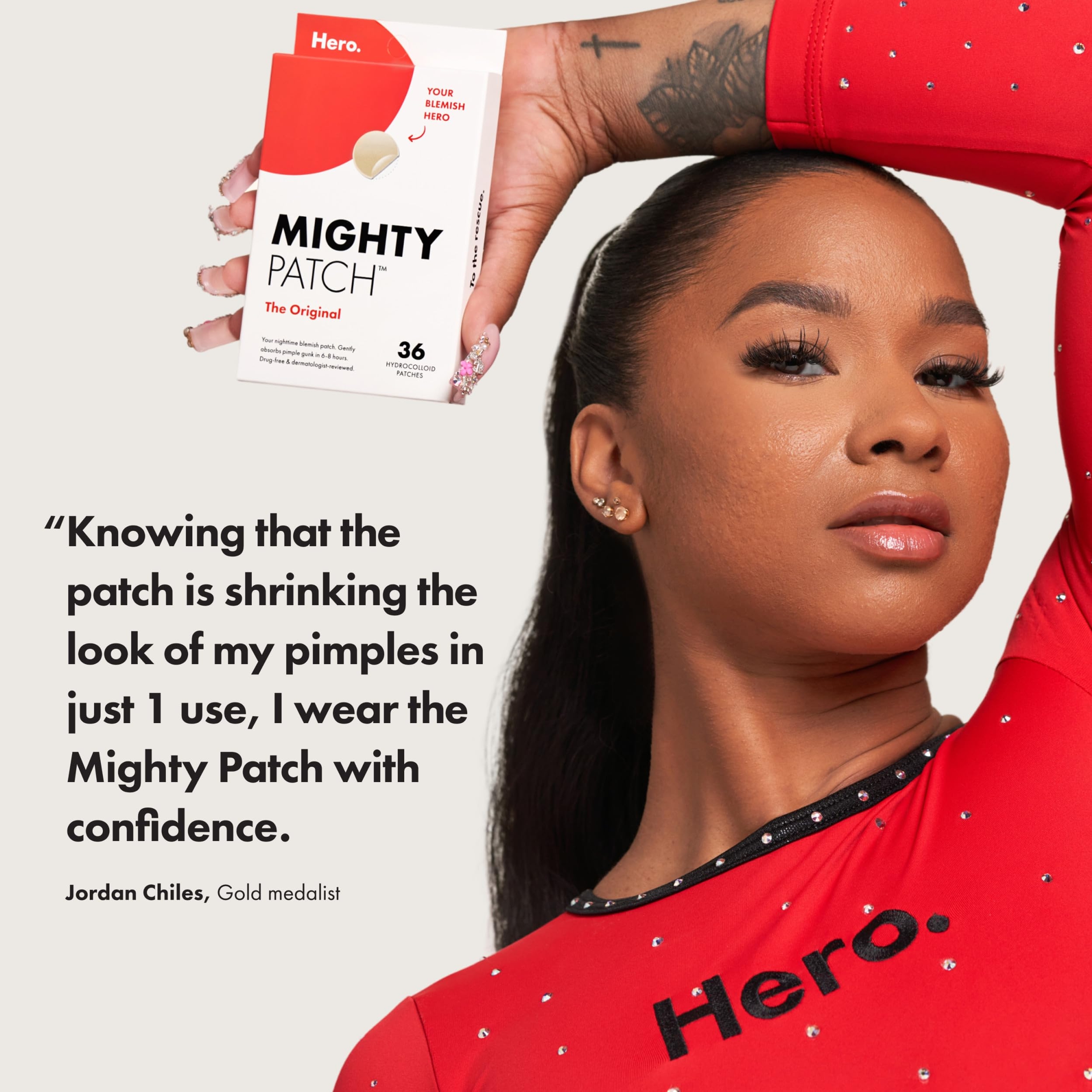 Mighty Patch Hero Cosmetics Original Patch 36 Count - Nighttime Hydrocolloid Acne Pimple Patches 4