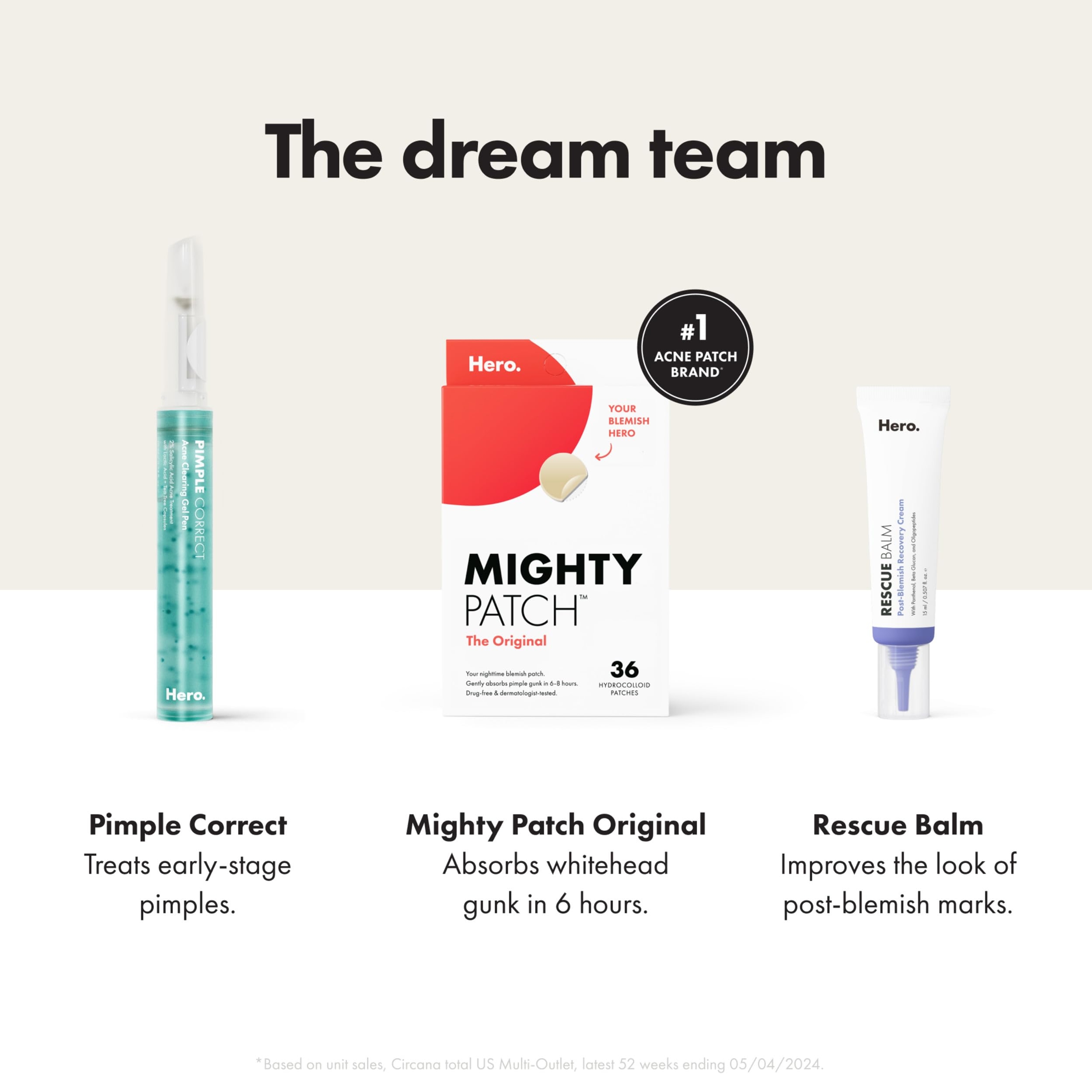 Mighty Patch Hero Cosmetics Original Patch 36 Count - Nighttime Hydrocolloid Acne Pimple Patches 7