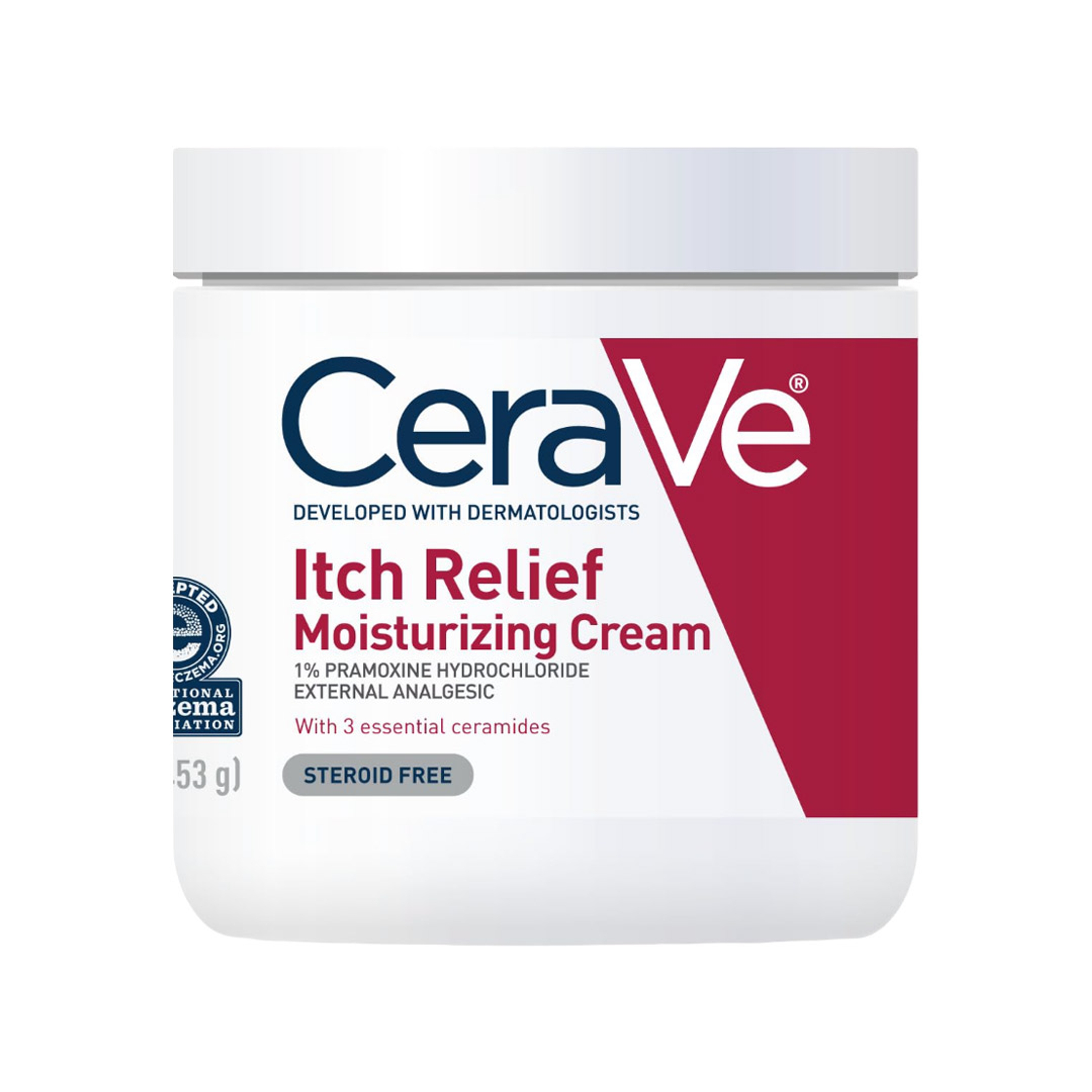 CeraVe Itch Relief Moisturizing Cream 16 oz - Relieves Minor Skin Irritations, Sunburn & Bug Bites 1