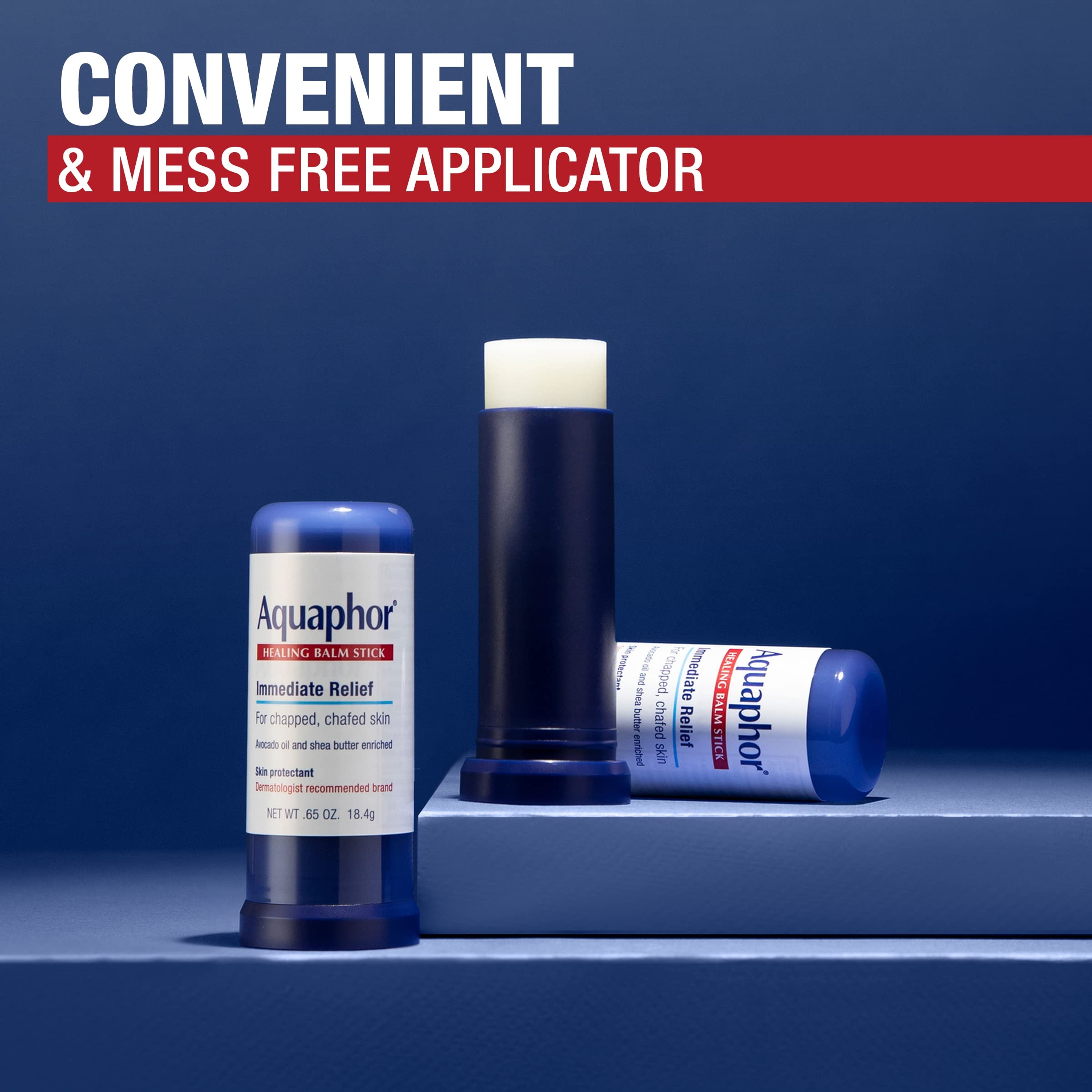 Aquaphor Healing Balm Stick 0.65 oz - Skin Protectant with Avocado Oil and Shea Butter 2