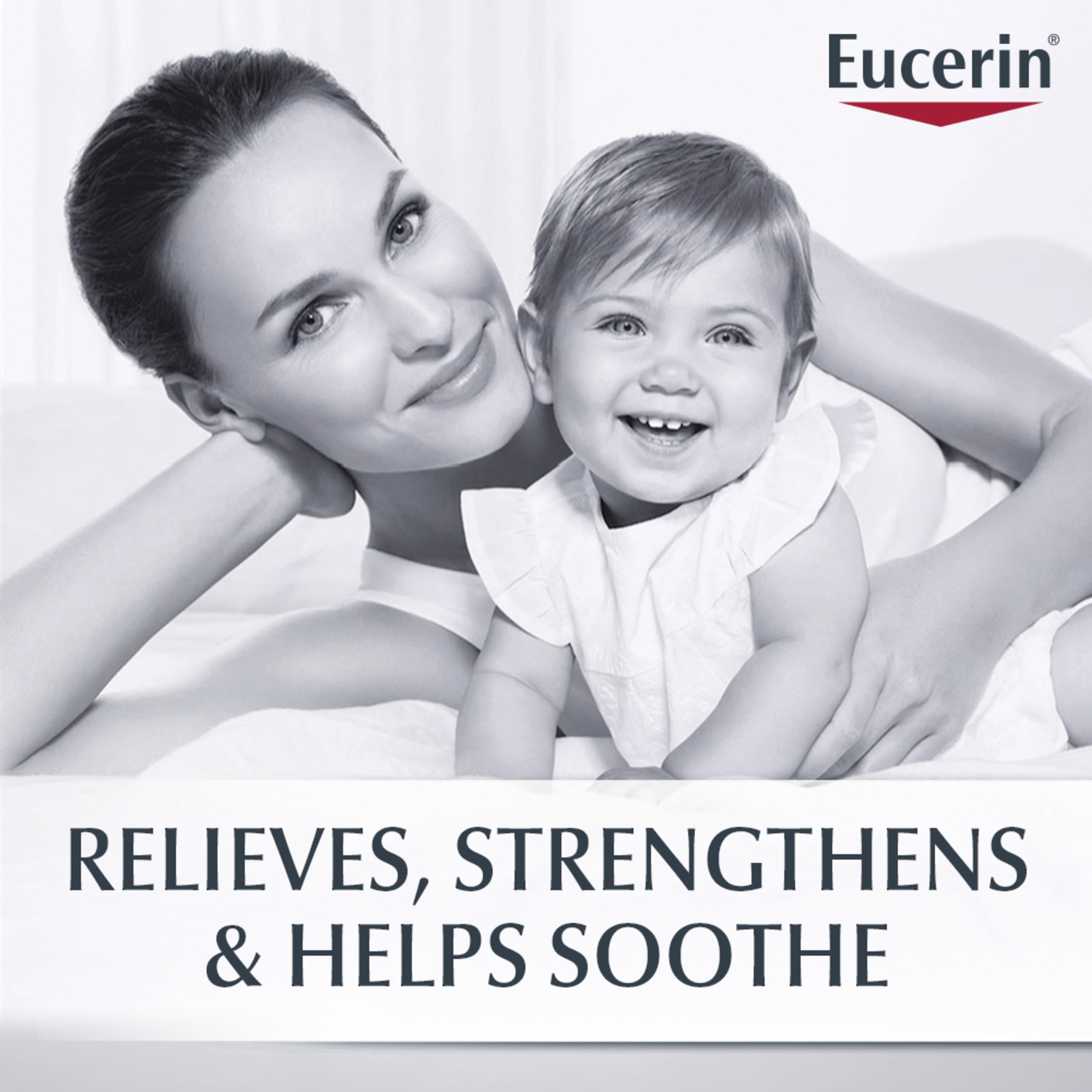 Eucerin Baby Eczema Relief Cream 8 oz - Baby Body Cream Soothes Eczema with Colloidal Oatmeal & Ceramide 3