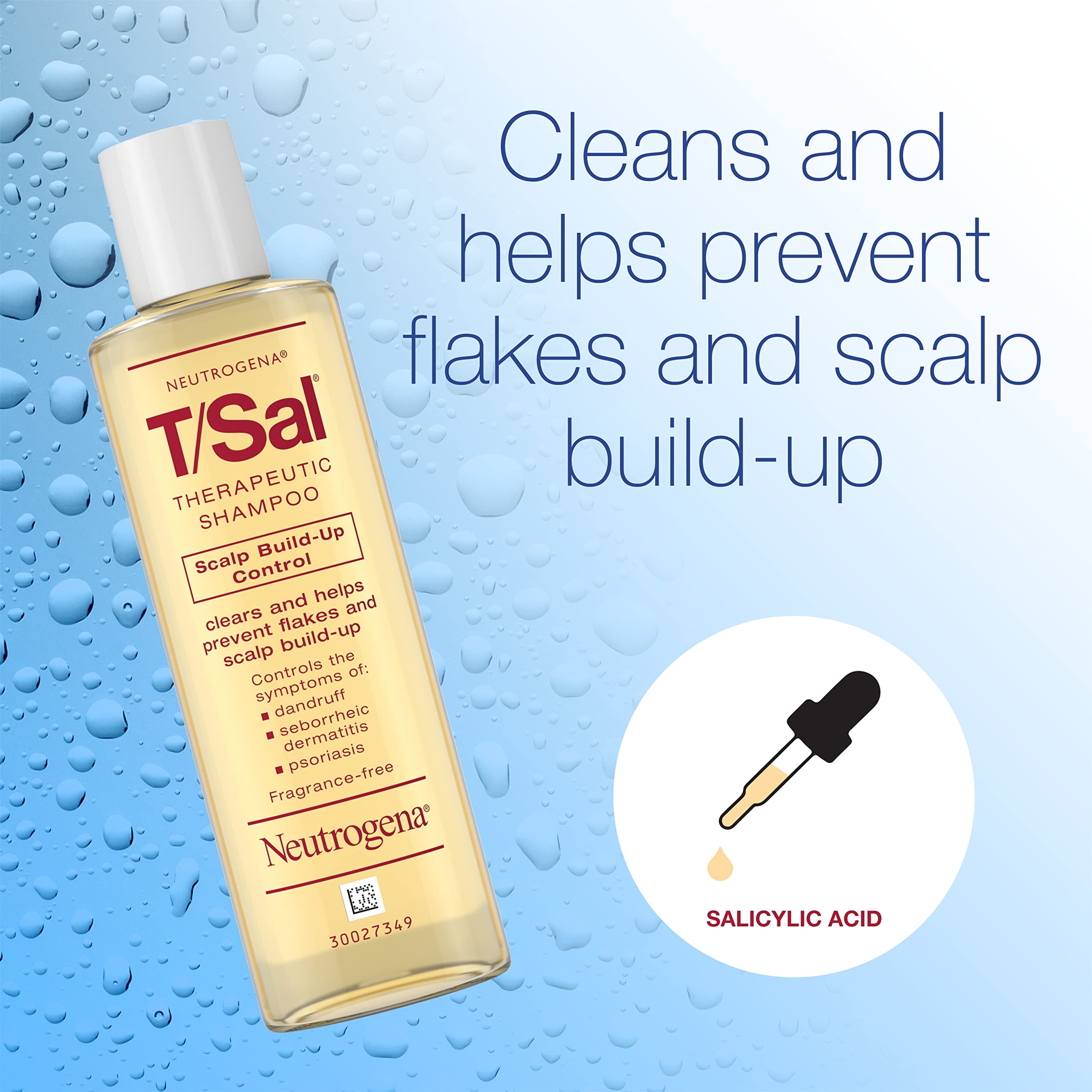 Neutrogena T/Sal Therapeutic Shampoo Scalp Build-up Control 4.5 fl.oz - 3% Salicylic Acid, Treats Itchy & Crusty Scalp 2