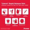 Tylenol Rapid Release Extra Strength Gelcaps, Acetaminophen 500 mg per Gel, Laser Drilled Holes Allow Fast, Strong Pain Relief, Fever Reducer, Gentle on Stomach, 100 Count Size 2