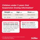 Infants' Tylenol Oral Suspension Liquid Medicine with Acetaminophen, Baby Fever Reducer & Pain Reliever for Minor Aches & Pains, Sore Throat, Headache & Teething Pain, Dye-Free Cherry, 1 fl. oz 6