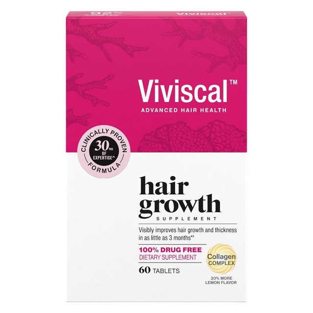 Viviscal Hair Growth Supplement 60 Tablets - for Thicker & Fuller Hair, Nourishes Thinning & Loss